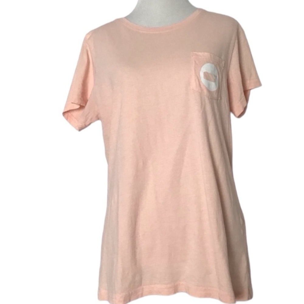 Vineyard Vines Orange Crewneck Graphic Tee T-shirt  Size M Women’s T shirt